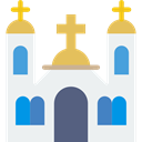 Christianity, Monastery, religion, buildings, Monument, church WhiteSmoke icon