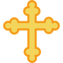 cross, Christianity, orthodox, religion, religious, signs Black icon