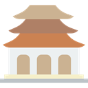temple, Asian, pagoda, buildings, buddhism Tan icon