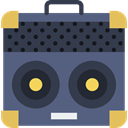 music, Music Box, Audio Box, Amplifier, speaker, sound box DarkSlateGray icon