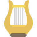 Orchestra, music, Harp, musical instrument, classical, String Instrument SandyBrown icon