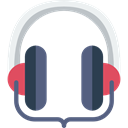 Audio, earphones, technology, sound, Headphones Black icon