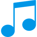 musical, music player, music, musical note, Quaver DodgerBlue icon