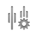 Gear, distribute, Center, horizontal Icon