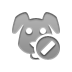 cancel, dog DarkGray icon