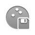Diskette, Ball, Bowling DarkGray icon
