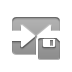 symmetric, network, Diskette DarkGray icon