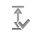checkmark, height Gray icon