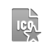 Ico, star, Format, File DarkGray icon