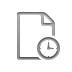 document, Clock Gray icon