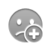 sad, Add, smiley DarkGray icon