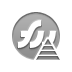 pyramid, firework Gray icon