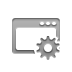 Gear, window Gray icon