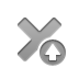 cross, Up, cross up DarkGray icon