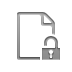 open, document, Lock Gray icon