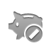 piggybank, cancel DarkGray icon