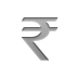 Currency, sign, rupee DarkGray icon
