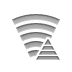 broadband, pyramid Gray icon