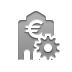 Gear, Euro, Bank Gray icon