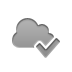 Cloud, checkmark DarkGray icon