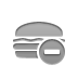 delete, hamburger DarkGray icon