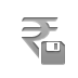 Diskette, sign, rupee, Currency Gray icon