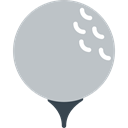 Golf, leisure, Ball, birdie, sports Silver icon