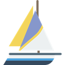 Yachting, sailing, Boat, Yacht, sailing boat, sport, transport Black icon