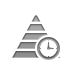pyramid, Clock Gray icon