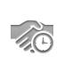 Hand, Clock, Handshake DarkGray icon