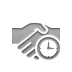 Hand, Clock, Handshake Icon