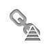 Link, pyramid Gray icon