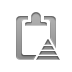 pyramid, Clipboard Gray icon