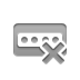 cross, password DarkGray icon