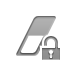 open, Lock, Eraser Gray icon