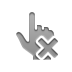 cross, point, Hand Icon