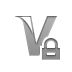 Lock, visa Gray icon