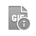 Info, Format, Gif, File DarkGray icon