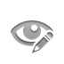pencil, Eye, open Gray icon