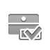 cashbox, checkmark DarkGray icon