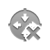 cross, router DarkGray icon