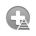 pyramid, Add Gray icon