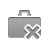 Briefcase, cross DarkGray icon