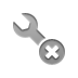 Close, technical, Wrench Gray icon