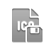 Diskette, Format, Ico, File Gray icon