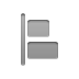 vertical, Align, Left Icon