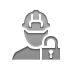 Lock, open, operator Gray icon
