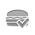 hamburger, checkmark DarkGray icon