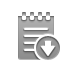 Down, notepad Icon