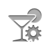 Gear, cocktail Gray icon